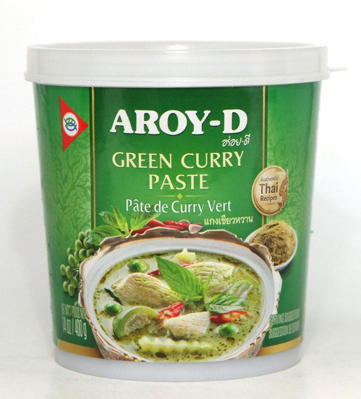 Pâte de curry vert Thaïe 400g Aroy-D - Asiamarché france