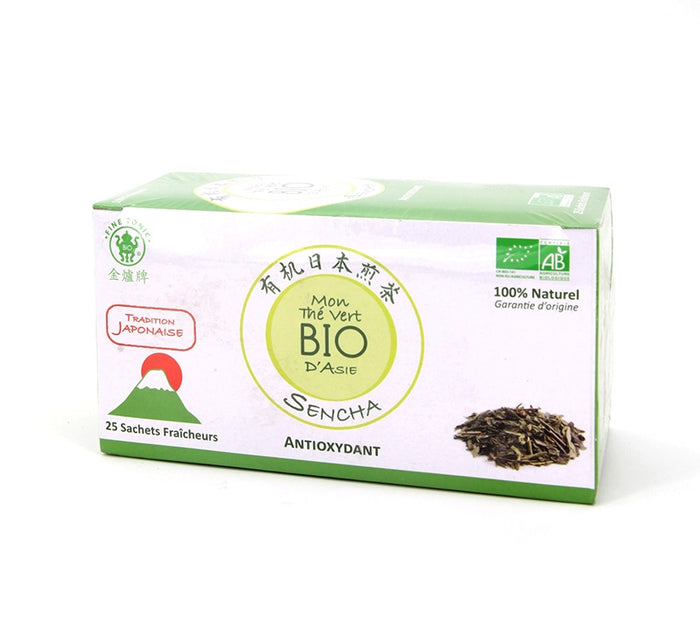 Thé vert Sencha BIO / boîte de 25 sachets - Asiamarché france