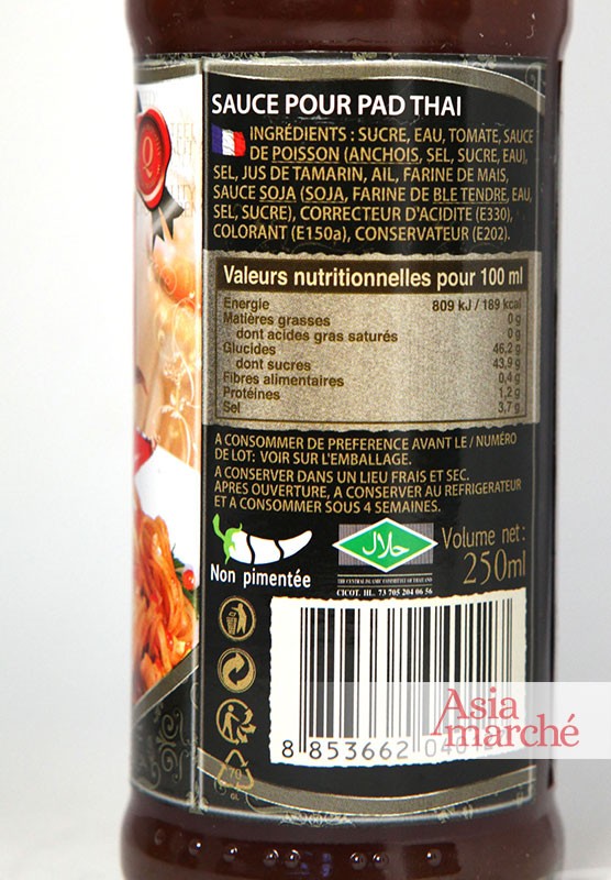 Sauce Pad Thai 250ml Exotic Food - Asiamarché france