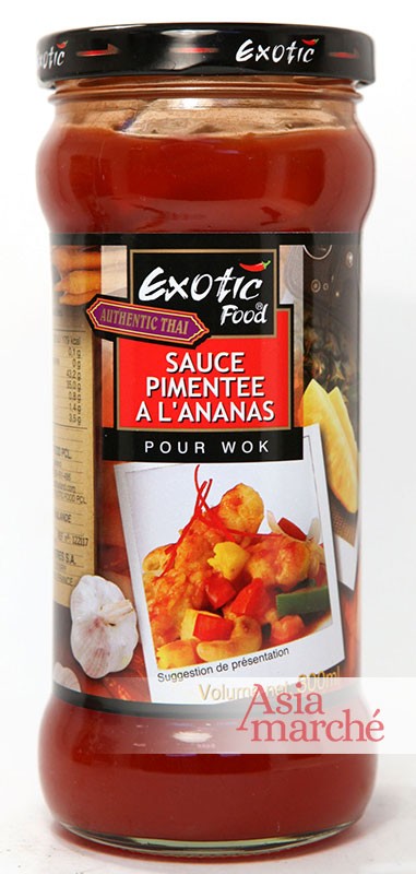 Sauce pimentée à l'ananas pour wok 300ml Exotic Food - Asiamarché france