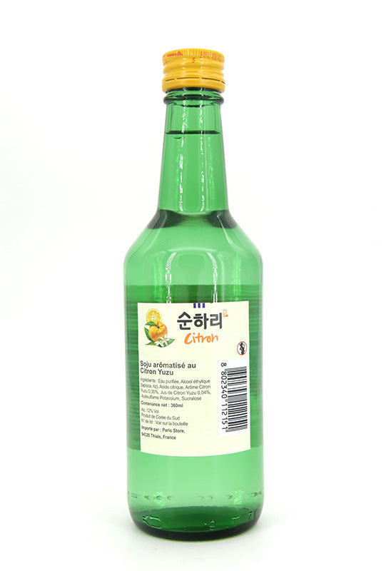 Soju Coréen au citron yuzu 360ml - Asiamarché france