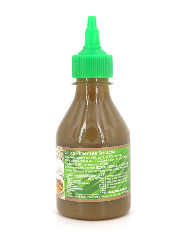 Siracha aux piments verts 200ml Exotic Food - Asiamarché france
