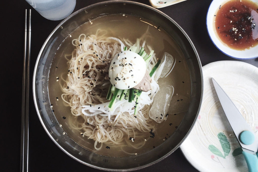 Soupe Froide Coréenne aux Nouilles (Naengmyeon)