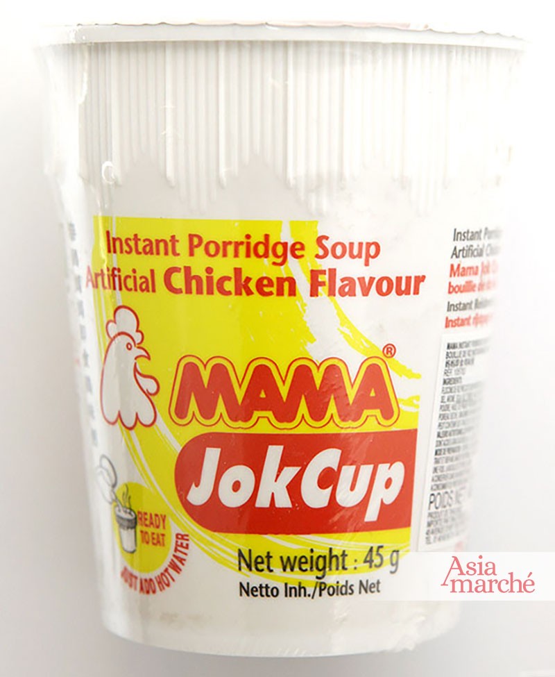 Soupe de riz Jok au poulet en bol de 45g Mama - Asiamarché france