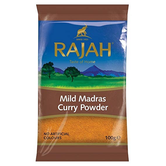 Curry doux Madras Rajah 100g - Asiamarché france