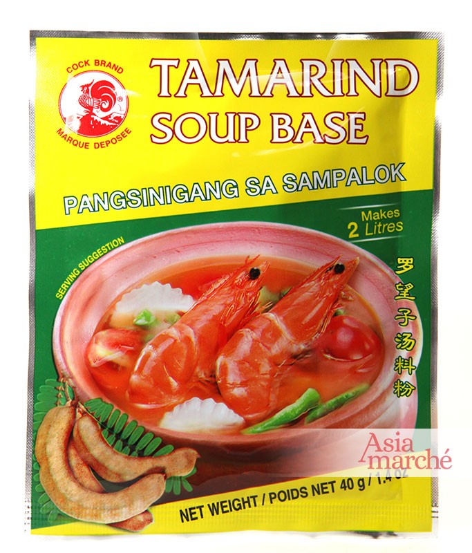 Bouillon de tamarin pour soupe Sinigang Philippin 40g - Asiamarché france