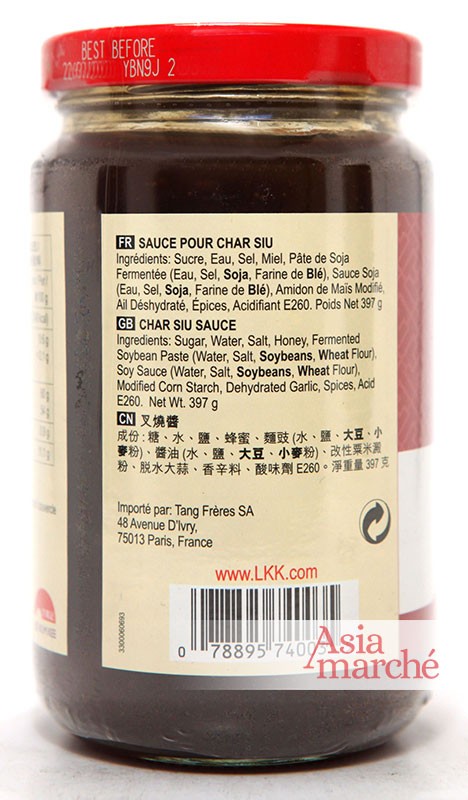 Sauce / Marinade pour Char Siu 397g LKK - Asiamarché france