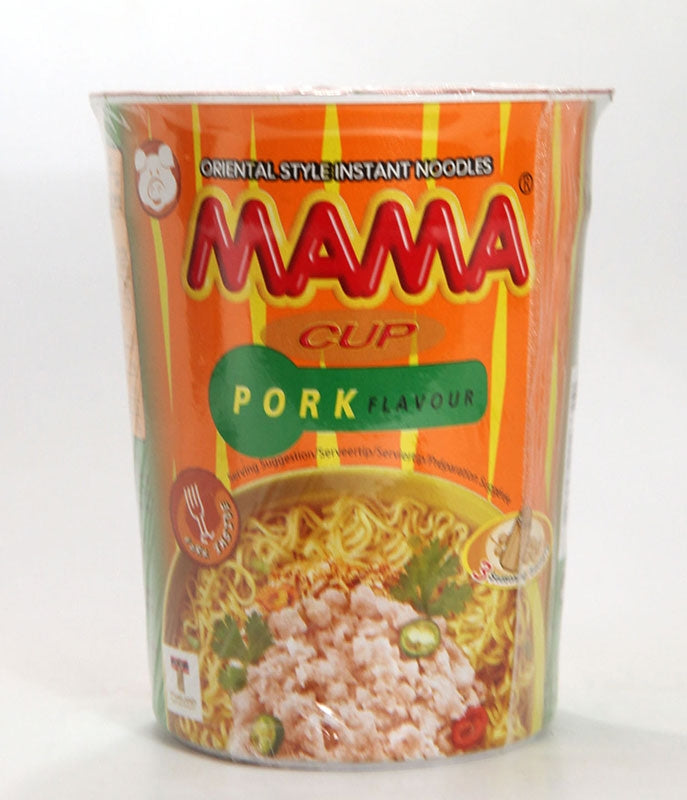 Soupe de nouilles au porc en bol de 70g Mama - Asiamarché france