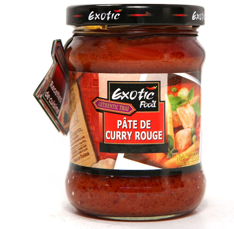 Pâte de curry rouge Exotic Food 200g - Asiamarché france