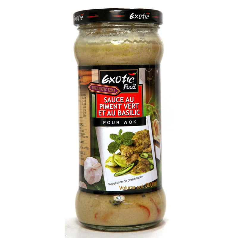 Sauce wok Piment vert et basilic 300ml Exotic Food - Asiamarché france