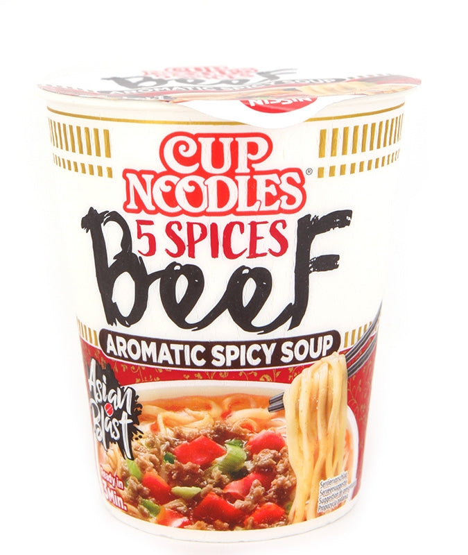 Soupe de nouilles au boeuf 5 parfums 63g Cup Noodle - Asiamarché france