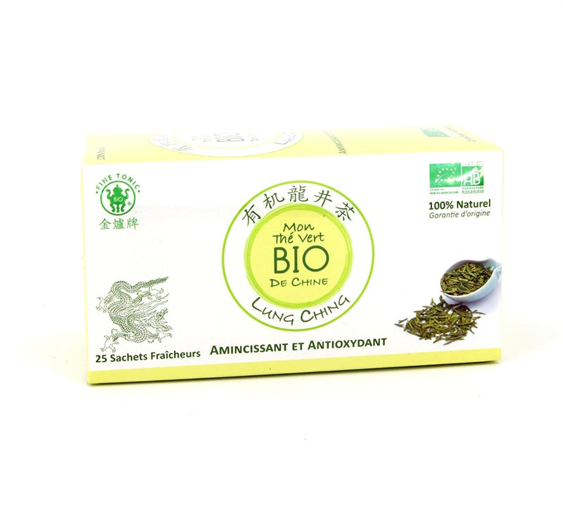 Thé vert Lung Ching BIO / boîte de 25 sachets - Asiamarché france