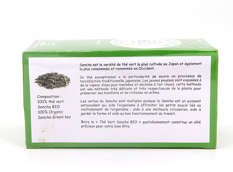 Thé vert Sencha BIO / boîte de 25 sachets - Asiamarché france