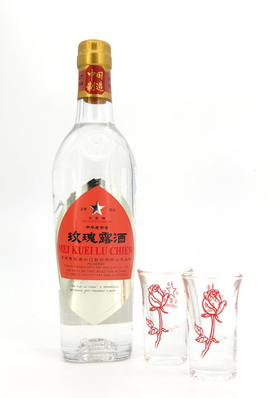Mei Kuei Lu, alcool de Rose 50cl Golden star (54°) Coffret - Asiamarché france