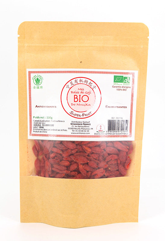 Baies de Goji BIO 150g Winhonco - Asiamarché france