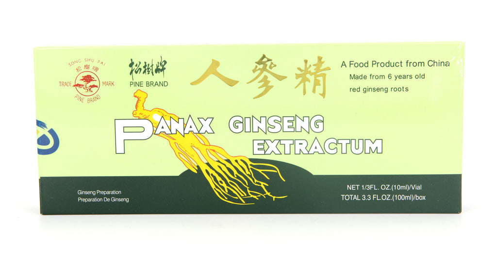 Fortifiants au Ginseng rouge Panax 10 x 10ml - Asiamarché france
