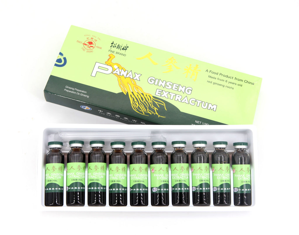 Fortifiants au Ginseng rouge Panax 10 x 10ml - Asiamarché france