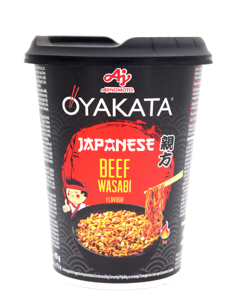 Nouilles sautées Japonaises au boeuf Wasabi 93g Oyakata - Asiamarché france