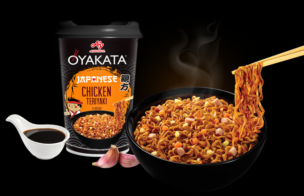 Nouilles sautées Japonaises au Poulet Teriyaki 93g Oyakata - Asiamarché france