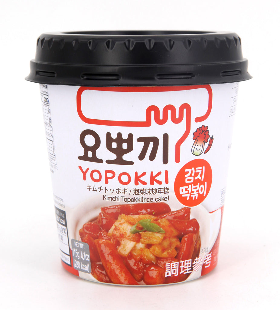 Topokki / Tteokbokki au Kimchi en bol 140g Yoppoki - Asiamarché france