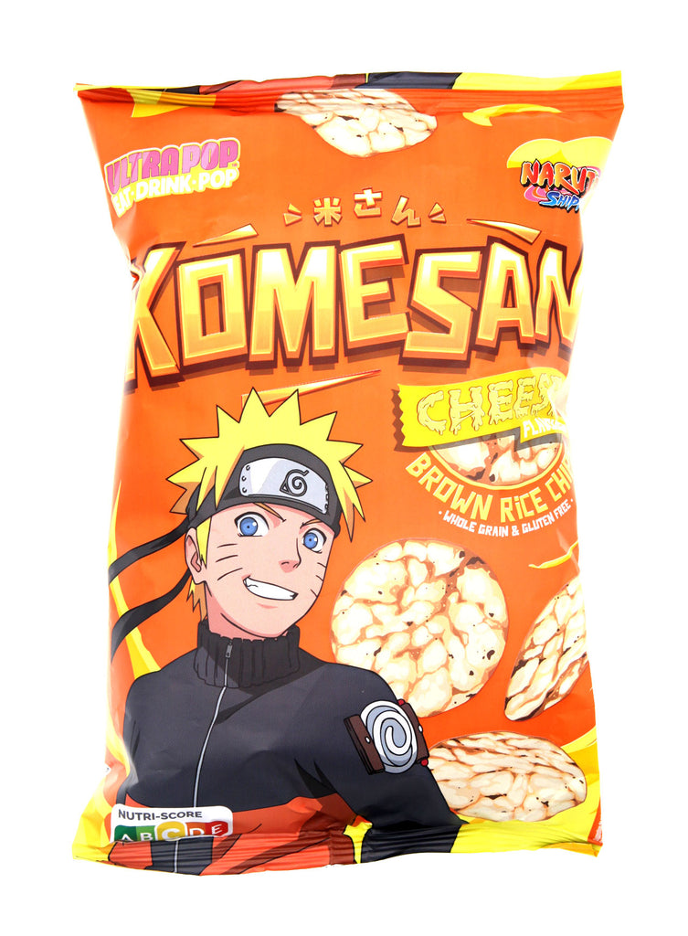 Chips de riz soufflées au Fromage 60g Naruto Komesan - Asiamarché france