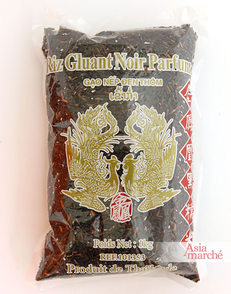 Riz gluant noir 1kg Oiseaux Célestes (Phoenix) - Asiamarché france