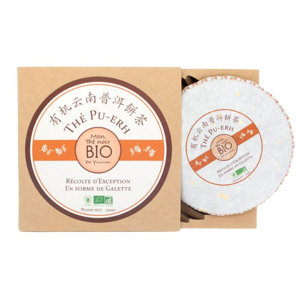 Galette de thé Pu Erh Bio 200g Winhonco