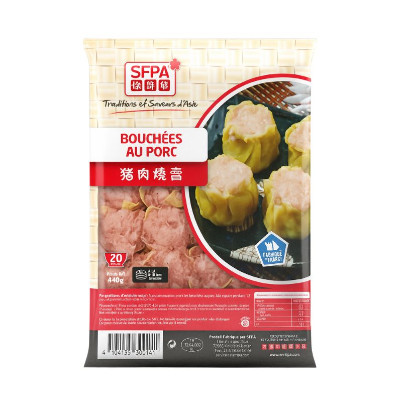 20 Bouchées au porc Sui Mai surgelés SFPA 460g