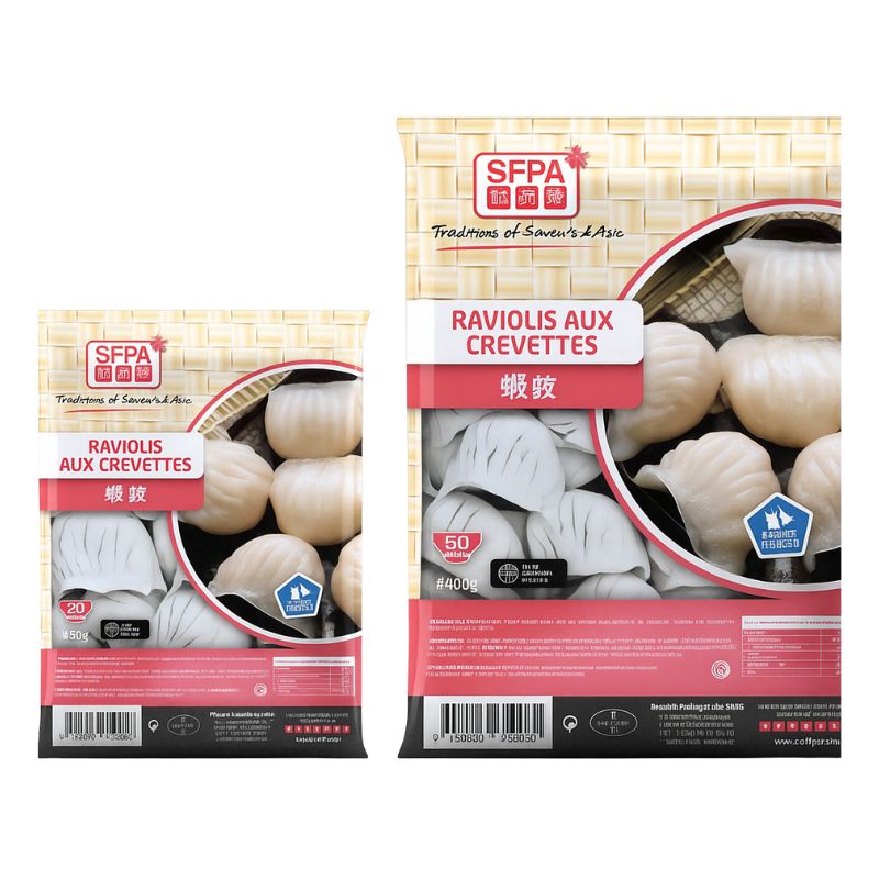 Raviolis vapeur à la crevettes / Ha Kao surgelés SFPA