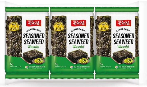 Snacks d'Algues au Wasabi 3x5g Korean Crispy